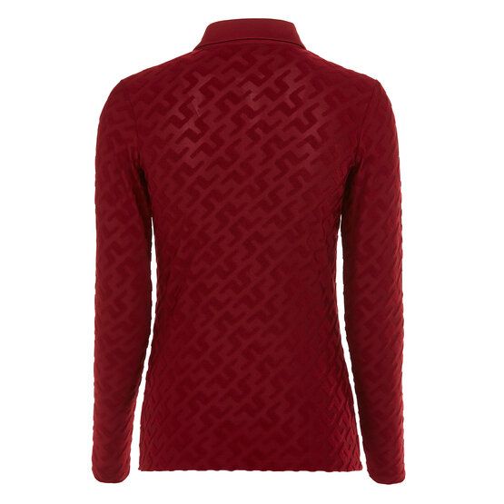 J.Lindeberg  Rosemary long sleeve polo bordeaux