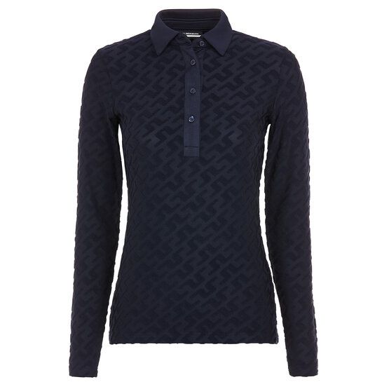 J.Lindeberg Rosemary Langarm Polo navy