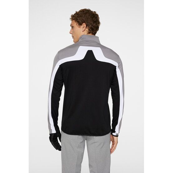 J.Lindeberg Jarvis Mid Layer Stretch Jacket in light gray buy online Golf House