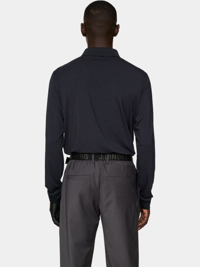 J.Lindeberg Florian Langarm Polo schwarz