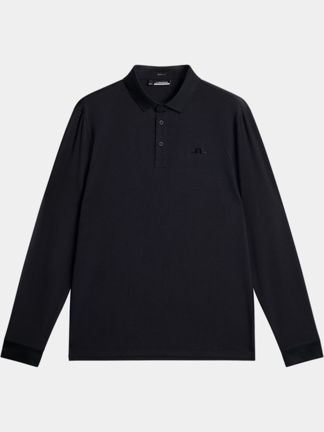 J.Lindeberg Florian Langarm Polo schwarz