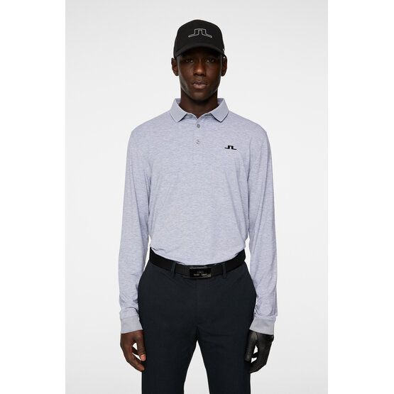 J.Lindeberg  Florian long sleeve polo gray melange