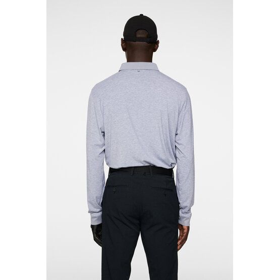 J.Lindeberg  Florian long sleeve polo gray melange