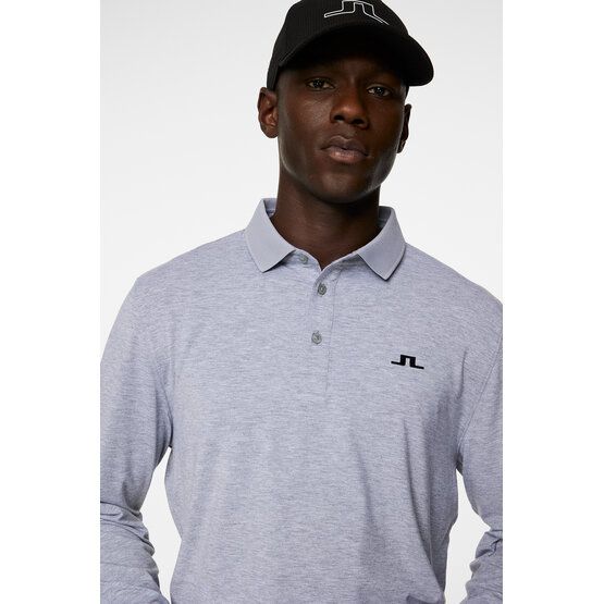 J.Lindeberg  Florian long sleeve polo gray melange