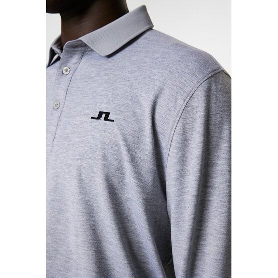 J.Lindeberg  Florian long sleeve polo gray melange