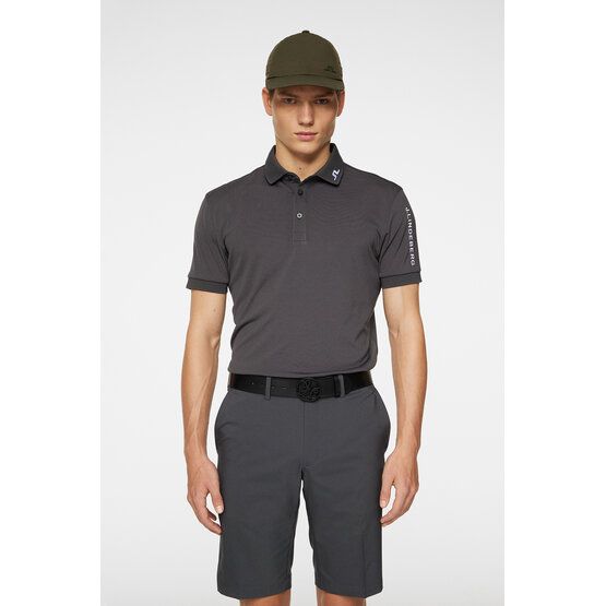 J.Lindeberg Tour Tech Reg Fit Halbarm Polo anthrazit