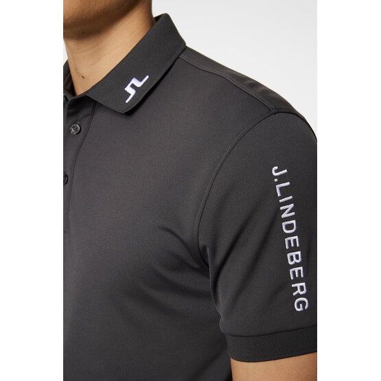 J.Lindeberg  Polo Tour Tech Reg Fit s krátkým rukávem antracit