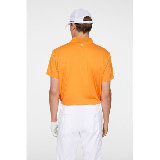 J.Lindeberg Wince Reg Fit Halbarm Polo orange