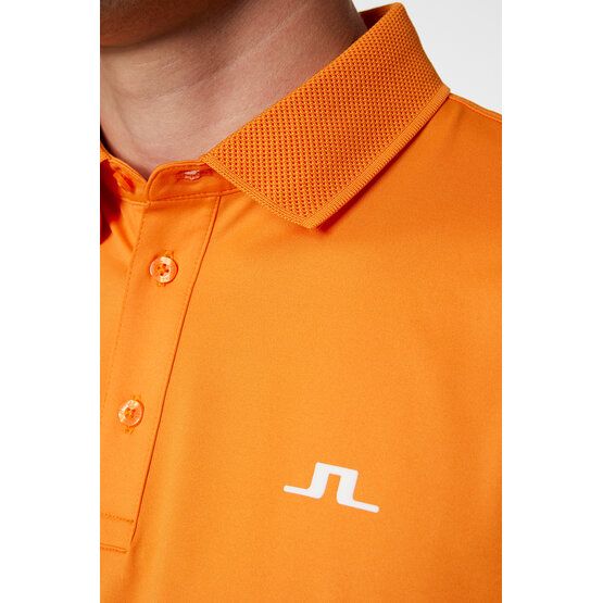 J.Lindeberg Wince Reg Fit Halbarm Polo orange