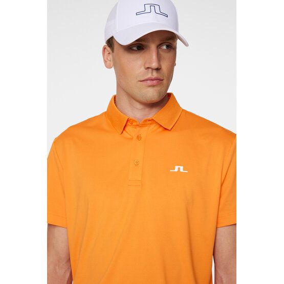 J.Lindeberg  Wince Reg Fit Half Sleeve Polo orange