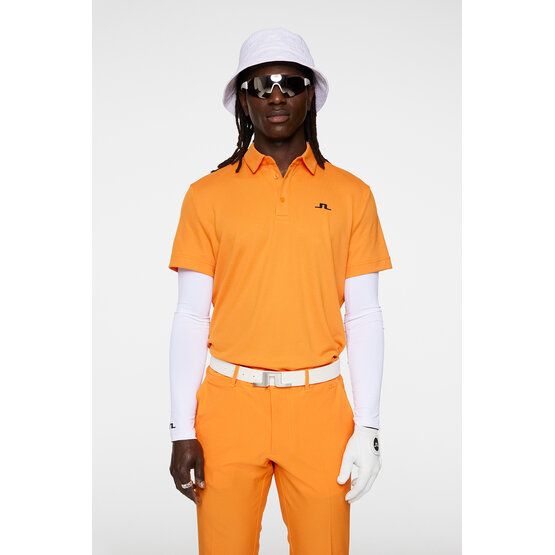 J.Lindeberg  Peat Regular Fit Half Sleeve Polo orange