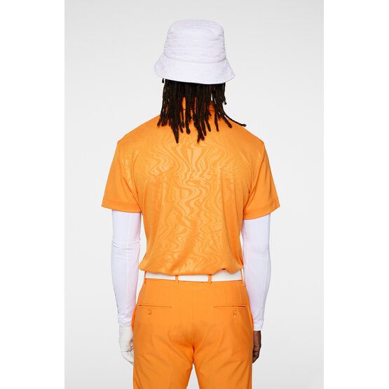 J.Lindeberg  Peat Regular Fit Half Sleeve Polo orange