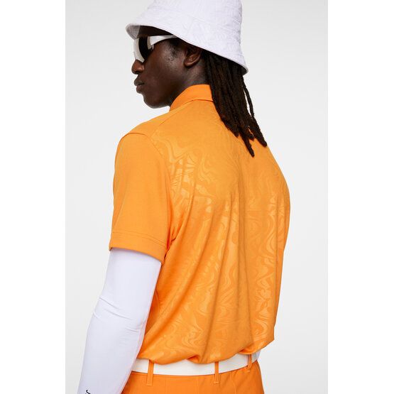 J.Lindeberg  Peat Regular Fit Half Sleeve Polo orange