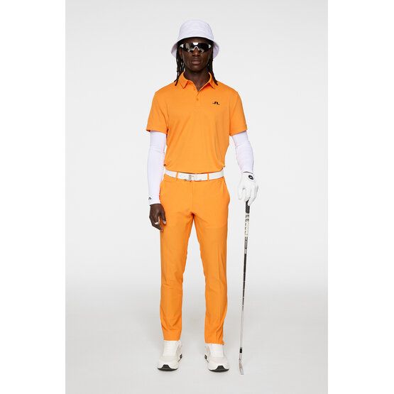 J.Lindeberg Peat Regular Fit Halbarm Polo orange