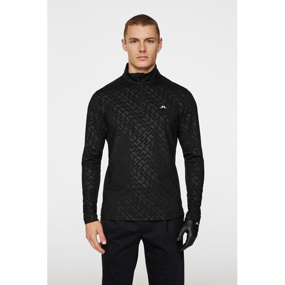 J.Lindeberg Luke Deboss Stretch Midlayer schwarz