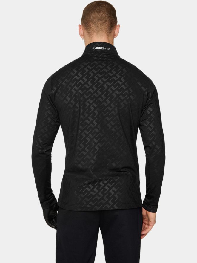 J.Lindeberg Luke Deboss Stretch Midlayer schwarz