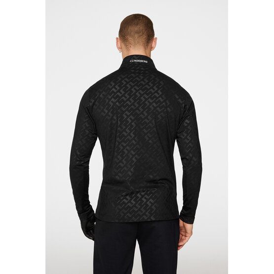 J.Lindeberg Luke Deboss Stretch Midlayer schwarz