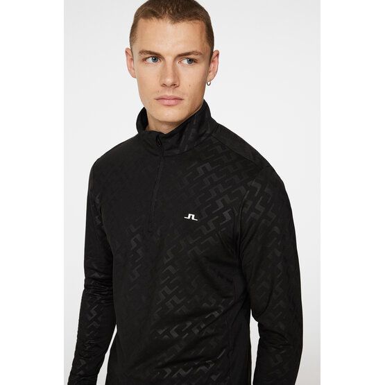 J.Lindeberg Luke Deboss Stretch Midlayer schwarz