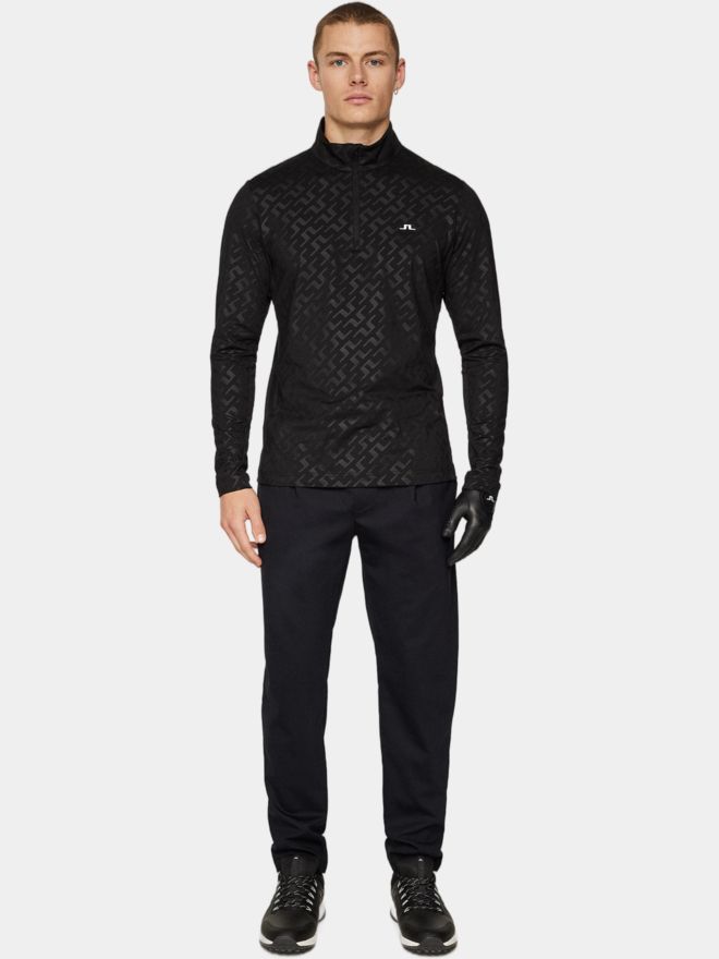 J.Lindeberg Luke Deboss Stretch Midlayer schwarz