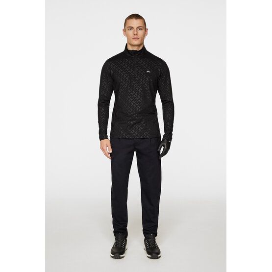 J.Lindeberg  Luke Deboss Stretch Midlayer černá