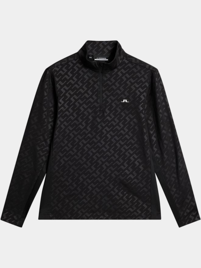 J.Lindeberg Luke Deboss Stretch Midlayer schwarz