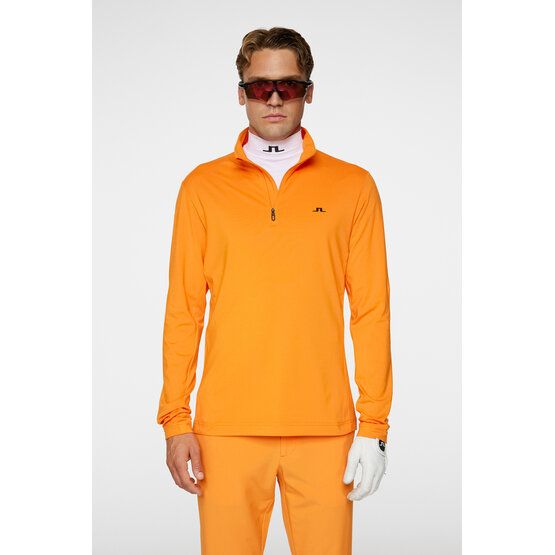 J.Lindeberg  Luke Quarter Zip Stretch Midlayer oranžová