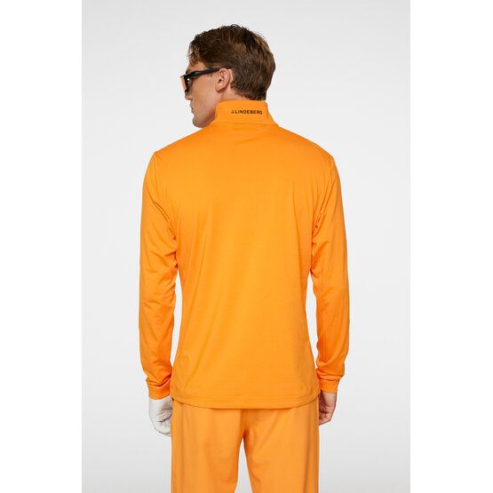 J.Lindeberg  Luke Quarter Zip Stretch Midlayer oranžová