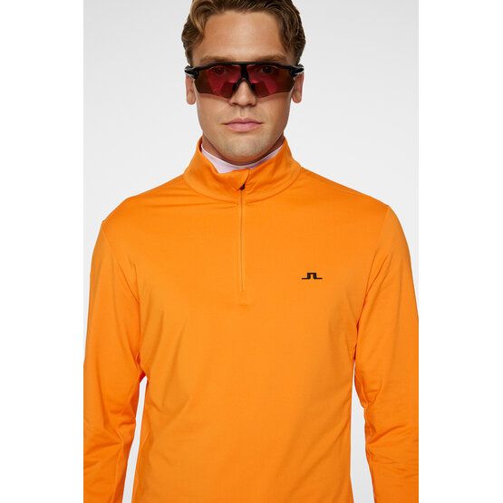 J.Lindeberg Luke Quarter Zip Stretch Midlayer orange