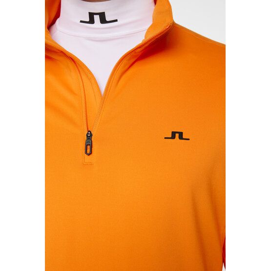 J.Lindeberg Luke Quarter Zip Stretch Midlayer orange