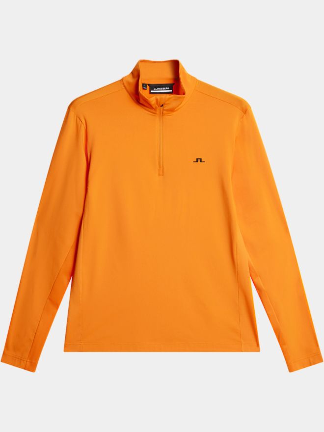 J.Lindeberg Luke Quarter Zip Stretch Midlayer orange