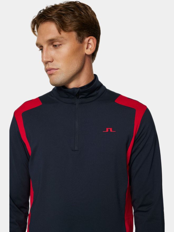 J.Lindeberg Lukas Quarter Zip Stretch Midlayer schwarz