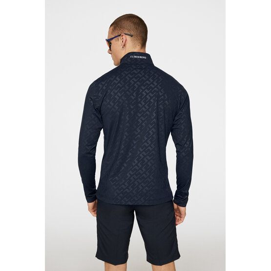 J.Lindeberg  Luke Deboss Stretch Midlayer navy