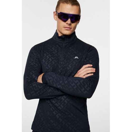 J.Lindeberg  Luke Deboss Stretch Midlayer námořnická modrá