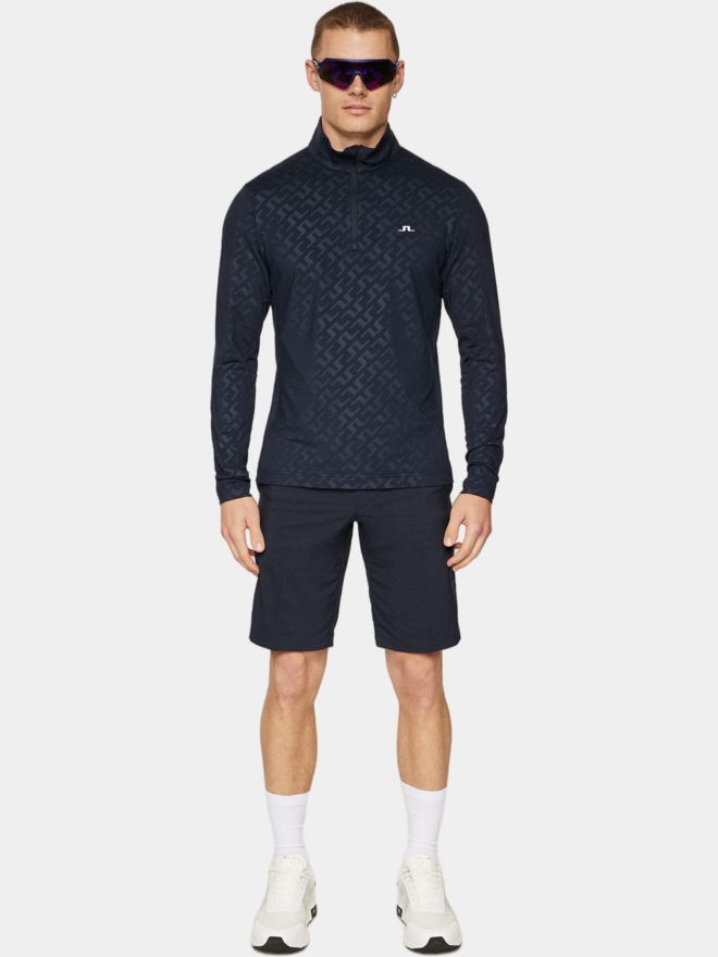J.Lindeberg Luke Deboss Stretch Midlayer navy