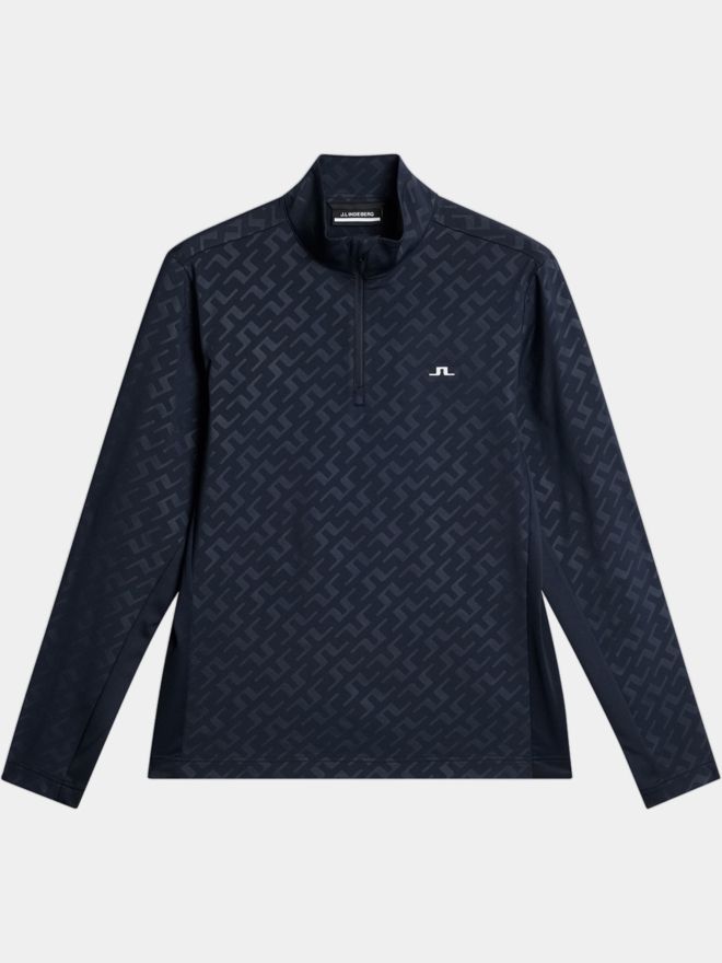 J.Lindeberg Luke Deboss Stretch Midlayer navy