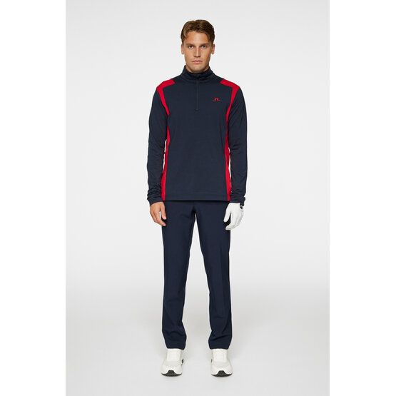 J.Lindeberg Luke Quarter Zip Stretch Midlayer rot