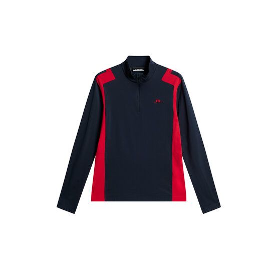 J.Lindeberg Luke Quarter Zip Stretch Midlayer rot