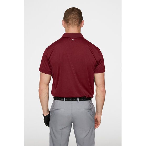 J.Lindeberg  Wince Reg Fit Half Sleeve Polo bordeaux