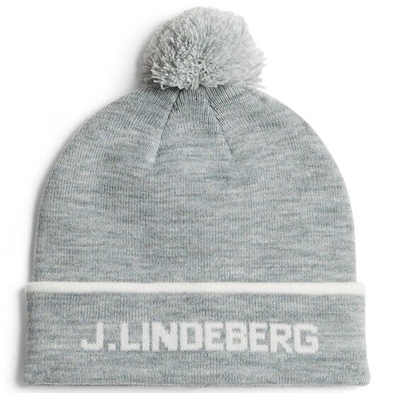 J.Lindeberg Stripe Beanie Mütze grau melange