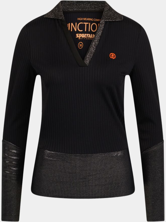 Sportalm Langarm Polo schwarz