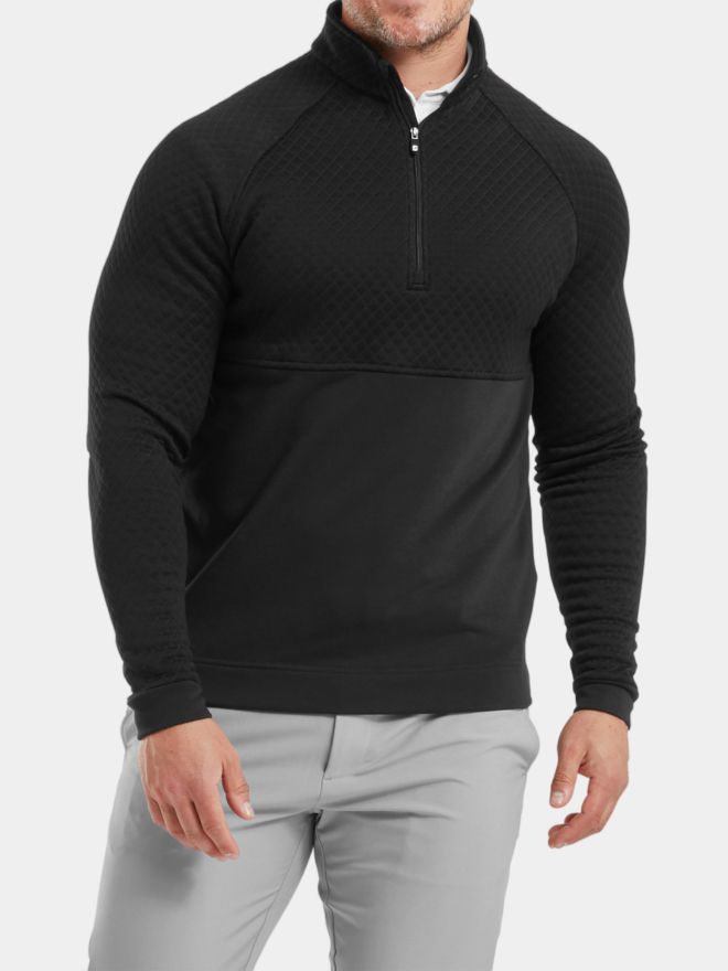 FootJoy Jaquard Thermal Chill-Out Stretch Midlayer schwarz