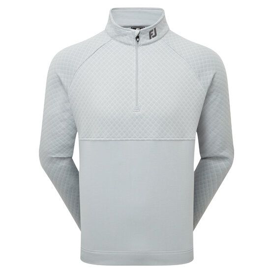 FootJoy  Termo strečová vrstva Jaquard Thermal Chill-Out Midlayer světle šedá