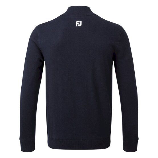 FootJoy Half-Zip Lined Pullover Windstopp Strick navy