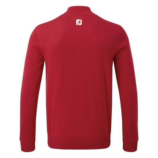 FootJoy Half-Zip Lined Pullover Windstopp Strick rot