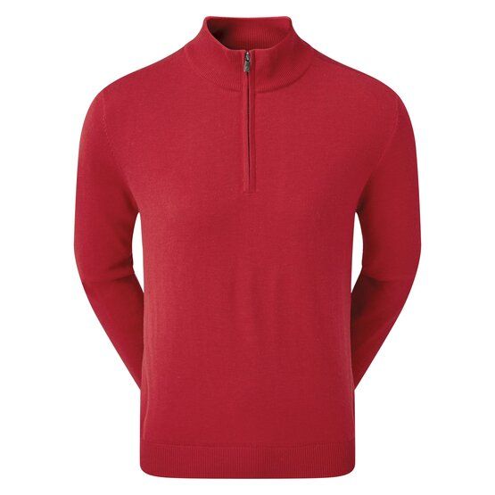 FootJoy  Half-zip lined pullover windstopper knit red