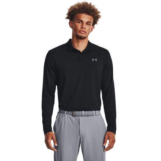 Under Armour  Performance 3.0 long sleeve polo black