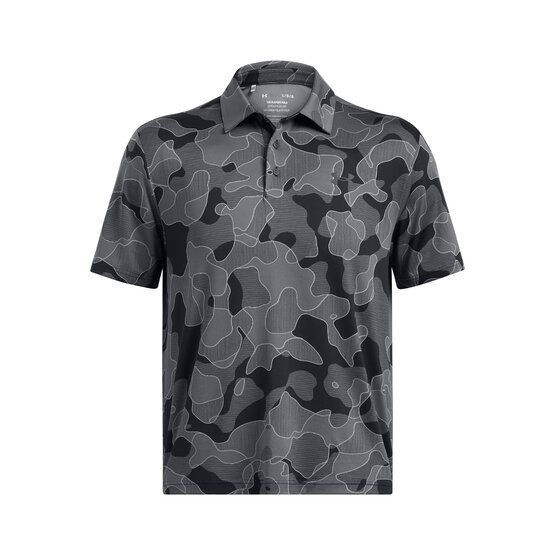 Under Armour polo Playoff 3.0 Course Camo s krátkým rukávem černá