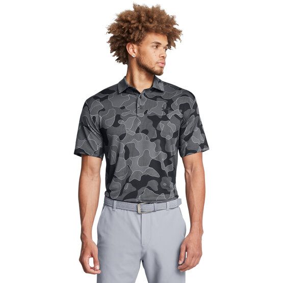 Under Armour polo Playoff 3.0 Course Camo s krátkým rukávem černá