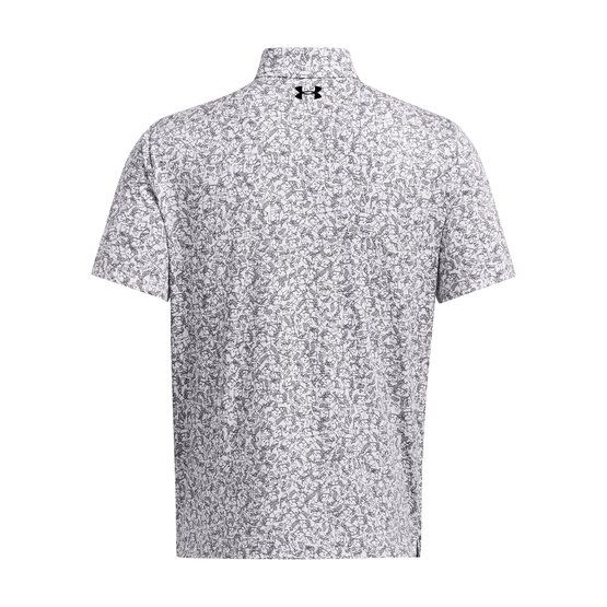 Under Armour Playoff 3.0 Doodle Print Halbarm Polo weiß