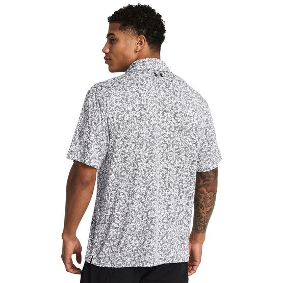 Under Armour Playoff 3.0 Doodle Print Halbarm Polo weiß